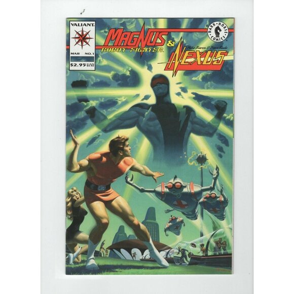 Vintage Dark Horse Magnus Robot Fighter & Nexus #1 Comic Book 93 Mike Baron - Picture 8 of 10